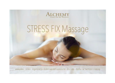 Masaż relaksacyjny Stress Fix Massage ANTY STRES