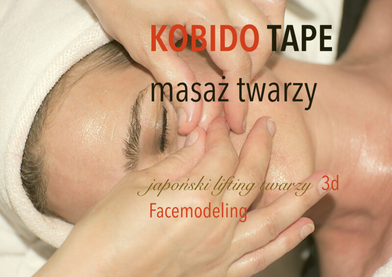Kobid tape masaż twarzy